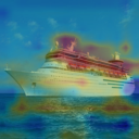 Class activation map of the ship image